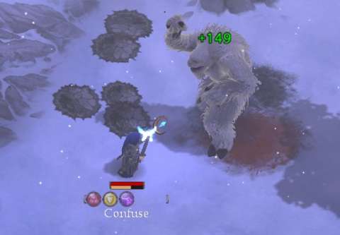 The Snow Troll’s claws are useless against a Rock Shield buff.
