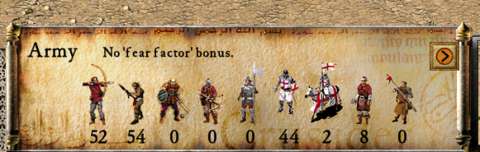 The user interface includes a handy listing of the player’s military assets.