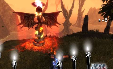 The player is rewarded with the serpent statue incinerating its bondage when it is freed.