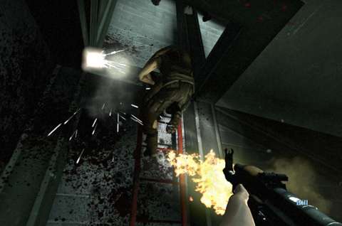 Incoming hordes of regular zombies are often vulnerable when they are attempting to traverse terrain objects. Climbing down ladders, in particular, slows them down tremendously.