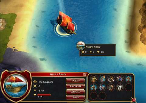 Ships do appear in the gameplay, but there are mainly there as modes of transportation. There are no naval battles to be had.