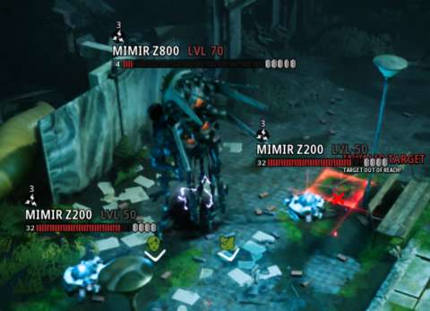Considering that the robot in the middle can call down orbital strikes, hobbling it with EMP is fair.