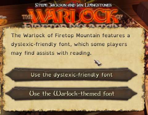 Not many video game developers think of the dyslexic too.