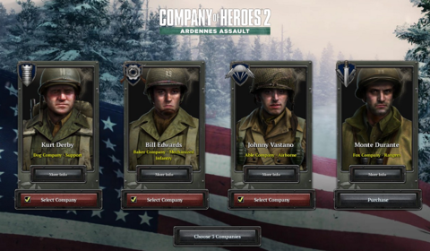 For better or worse, there is a tie-in with the Western Front expansion pack via a fourth company that has to be unlocked by purchasing that pack.