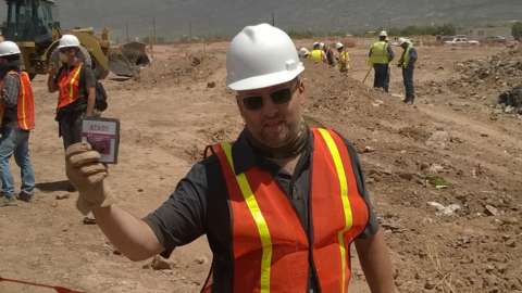 A shot from the Atari excavation in New Mexico. 