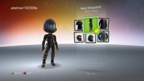 ODST Armor is just one of the avatar awards offered by Halo: Waypoint.
