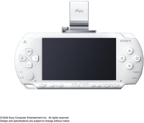 Here it is on a white PSP.