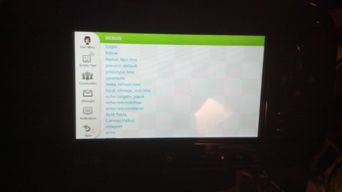 Users have reportedly accessed the Wii U debug menu.