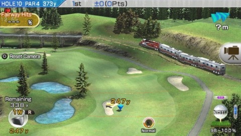 Japanese gamers were most concerned with hitting the links upon the PS Vita's debut.