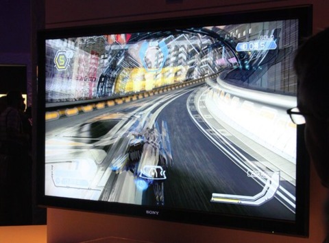 WipeOut HD in 3D...without the glasses.  Photo credit: CNET.
