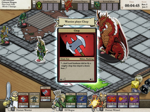 Card Hunter is like a table-top card game that's played through Web browsers.