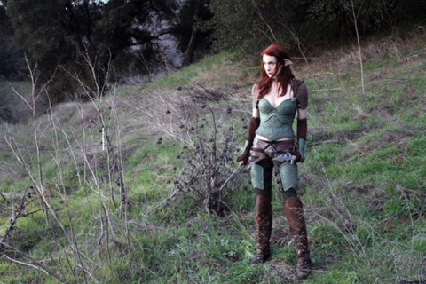 Felicia Day in a teaser shot from Dragon Age: Redemption.