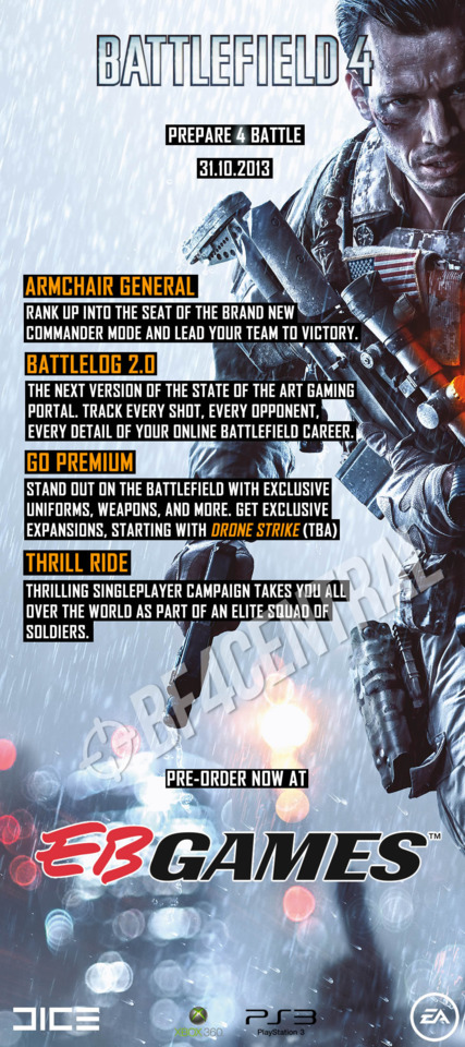 Battlefield 4 launching Oct. 29 on PC, PS3, Xbox 360, now