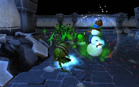 Yes, that is a snowman...in a dungeon.