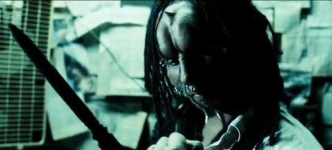 Lateef Crowder as Baraka in Mortal Kombat: Rebirth.