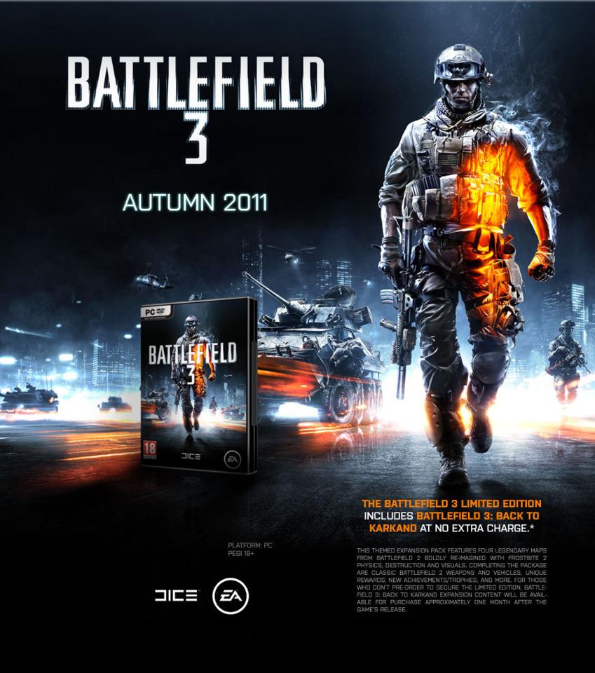 Battlefield fans can relive history with the limited edition, according to the ad.
