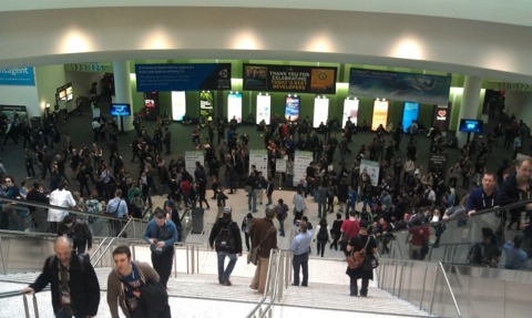 Escalators are more popular than stairs at GDC.