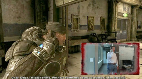 An early development shot of Gears of War for the Kinect?  Image credit: Kotaku