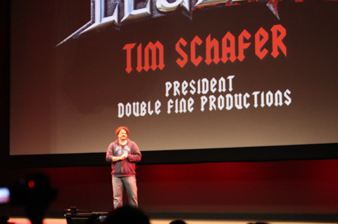 Tim Schafer kicks off the EA Partners section of the presentation.