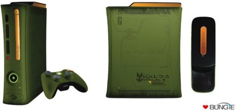 The Halo 3-branded Xbox 360.