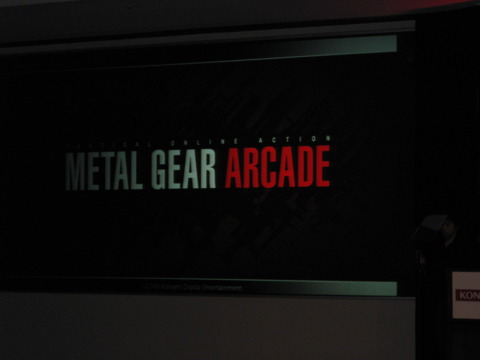 Metal Gear is coming to arcades in Japan first.