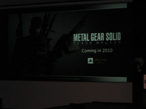 The team behind Metal Gear Solid 4 is working on Peace Walker.