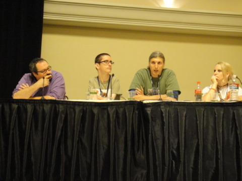 The panel addressed the changing ways writers are incorporated into RPG development.