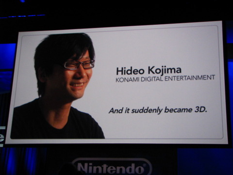 Kojima is working on a 3DS Metal Gear.