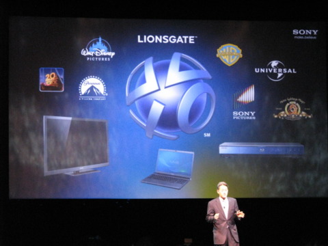 Kaz talking about the major movie studio support PSN has.