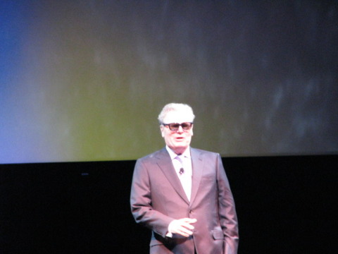 Stringer modeling a slick pair of 3D glasses, which is a big part of Sony's latest initiative into the third dimension.