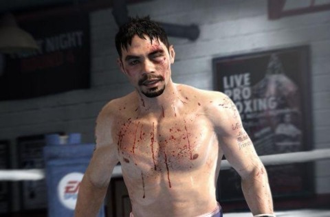 Pacquiao has seen better days, considering he likely can't see much with that eye swollen shut.