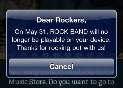 EA goofed. Rock Band iOS isn't going anywhere.