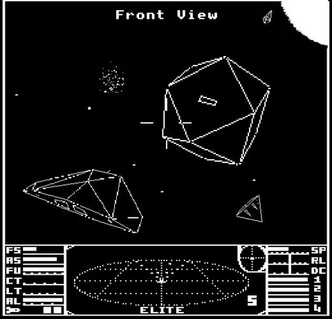 It might not look like much by today's standards, but Elite was well ahead of its time in terms of visuals and gameplay.