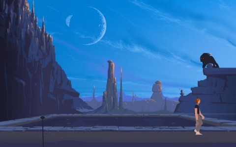 Another World used background elements to assist in storytelling.