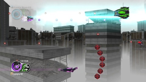 Attaching ships lets one player pilot while the other controls the heavy firepower.