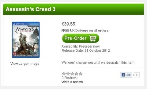 Assassin's Creed III on its way for the Vita?