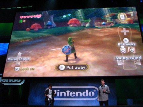 Shigeru Miyamoto was on hand this morning to unveil The Legend of Zelda: Skyward Sword