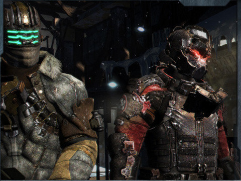 Isaac Clarke is teaming up in Dead Space 3, it seems. Image credit: All Games Beta.