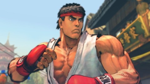 Ryu is sporting one of the PC edition's three new graphic filters.