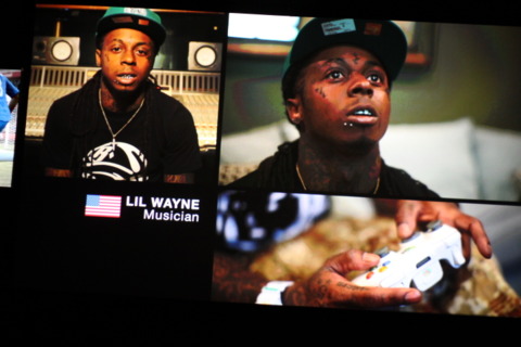 In case you were wondering if Lil Wayne was going to show up at the press conference… here he is.