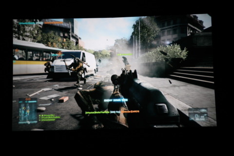 Battlefield 3 multiplayer in action.