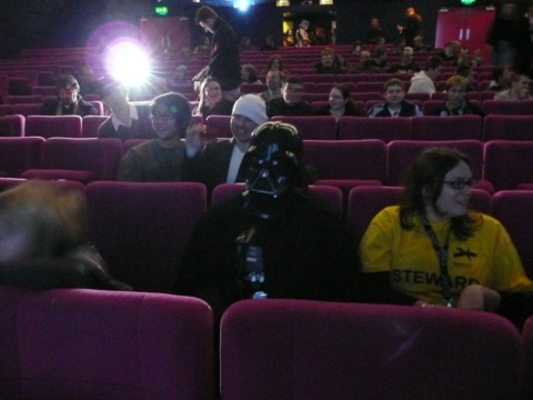 Darth didn't seem all that interested in the talk, and left part way through.