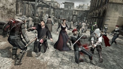 The upcoming Assassin's Creed II episode's multiplayer mode will hopefully include market street brawl melees.