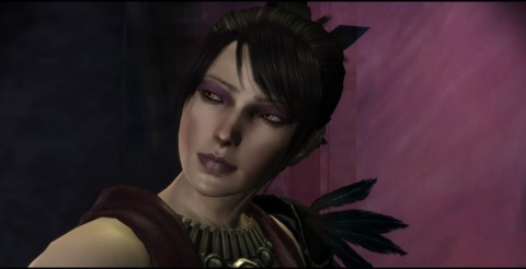 A confrontation with Morrigan typically yields interesting results...