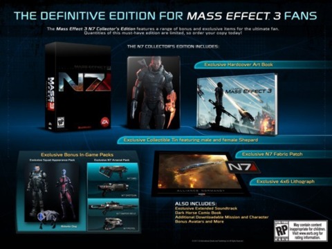 Mass Effect 3's Collector's Edition carries a $20 premium.