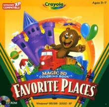 Crayola Magic 3D Coloring Book: Favorite Places
