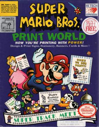 Super Mario Bros. Print World