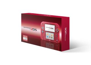 The new Crystal Red Nintendo 2DS, in stores November 21