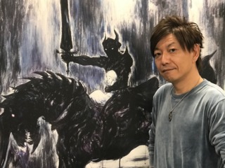 Yoshida poses in a meeting room at Square Enix's offices in Japan. 