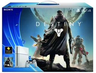 The white PS4 Destiny bundle announced at E3.